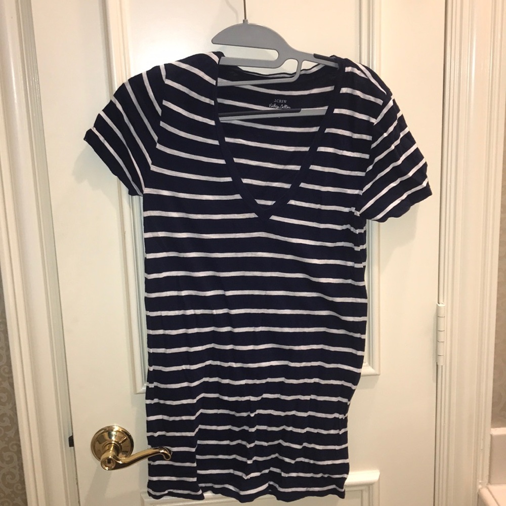Jcrew Striped Vintage Cotton Tee
